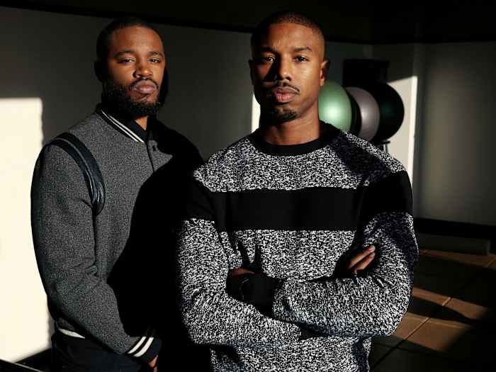 Coogler (left) knew he wanted Jordan to play the lead in Creed long before he pitched Stallone.